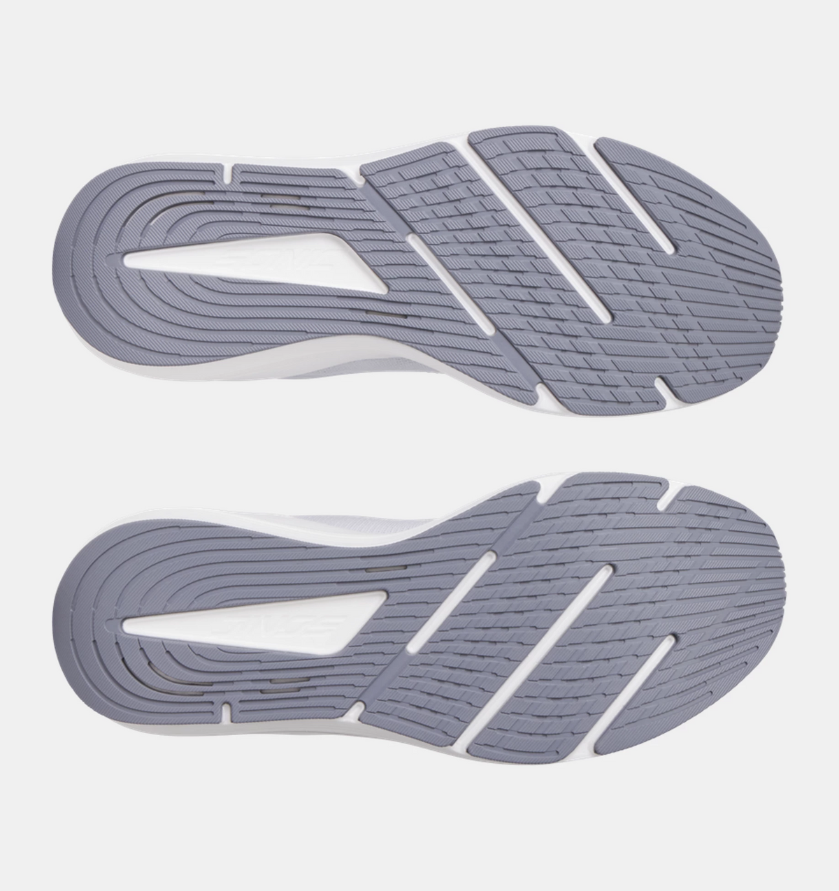 Under Armour HOVR Sonic 7 running shoes outsole with high-grip rubber and flex grooves in gray, sole/bottom view