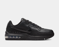 Black Nike Air Max sneaker on a white background
