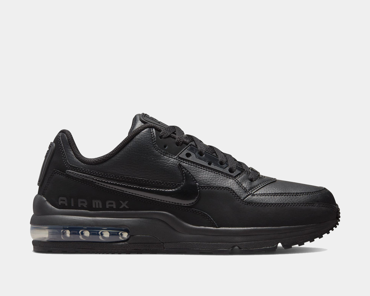 Black Nike Air Max sneaker on a white background