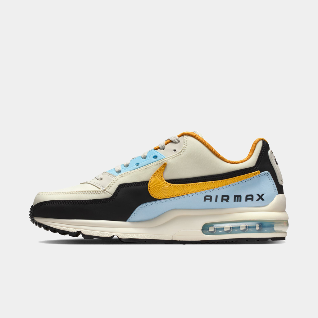 Multicolor sneaker with 'Air Max' branding on a light gray background